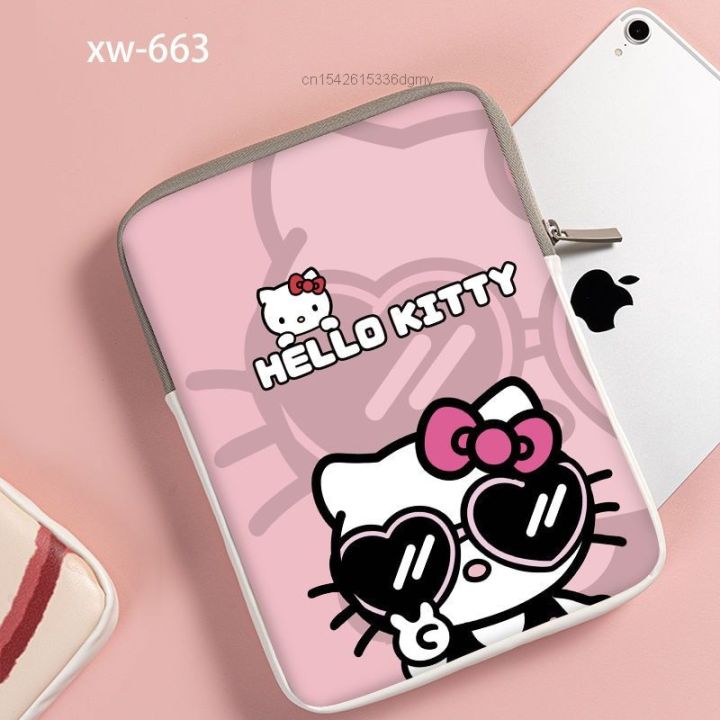 sanrio-hello-kitty-แล็ปท็อปและแท็บเล็ตลายการ์ตูนน่ารักกระเป๋าด้านใน-ipad-7-9-10-2-9-8ขนาด11นิ้วกระเป๋าซองสำหรับ-macbook-ipad-pro-2021