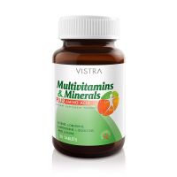 VISTRA Multivitamins &amp; Minerals Plus Amino Acid มัลติวิตามินและแร่ธาตุผสมกรดอะมิโน 30 TAB [สินค้าใหม่สั่งจากบริษัท]