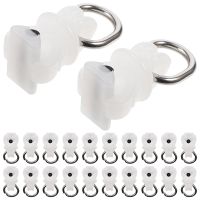 ❁ 100 Pcs Curtain Runner Track Glider Curtain Hook Roller Pulley Accessories Gliders Wheel