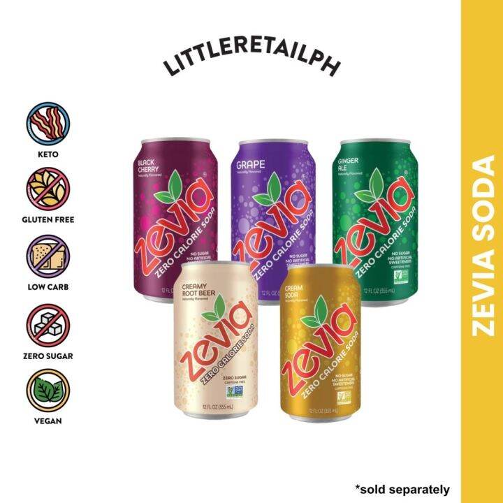 Zevia Zero Calorie Soda Keto Low Carb Approved Lazada PH
