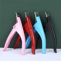 Professional Nail Art Clipper Special type U word False Tips Edge Cutters Manicure Colorful Stainless Steel Nail Art Tools