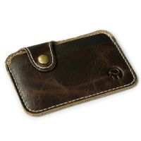 R Leather Card Wallet Men Business Bank Card Holder Thin Credit Card Case