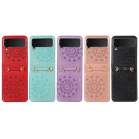 Fashion Card Holder Flip Wallet Case For Samsung Galaxy Z Flip 3 4 Flip3 Flip4 5G Drop Protection Mobile Phone Pocket Cover