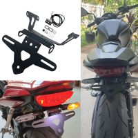 ที่ติดท้ายด้านหลังที่ใส่ป้ายทะเบียนเหมาะสำหรับฮอนด้า CB650R CBR650R 2019-2022ตัวยึด Dudukan Plat ตัวกำจัดบังโคลนรถ