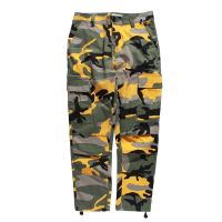 ICPANS Cargo Pants Men joggers Full Length Cotton Pockets Pant Casual orange Red Purple Pink Camo Pants Male Streetwear Trousers