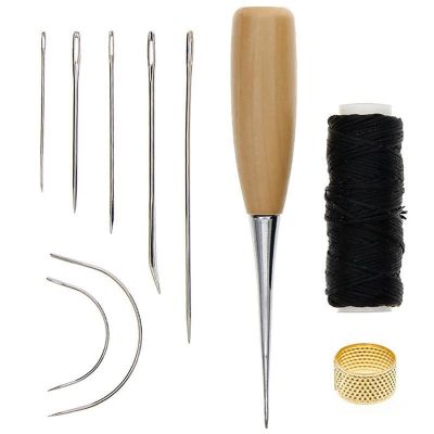 Sewing Needle Awl Leather Craft Sewing Accessories Stitching Awl Sewing Leathercraft Needle Craft Shoe Repair Tools Supplies