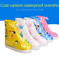 Men, women and childrens new animal pattern waterproof, sand-proof and rain-proof shoe covers can be reused in rainy days