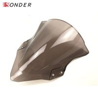 【100%-original】 hhu09 Hot Windscreen Windshield สำหรับ Ninja 400 250 2018 2019รถจักรยานยนต์ Double Bubble Ninja400 Ninja250 18 19