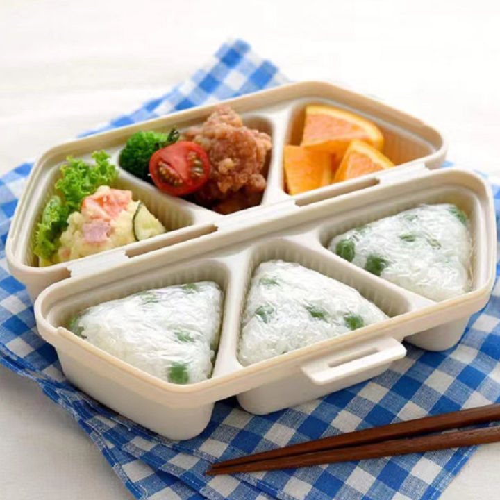 สร้างสรรค์สามเหลี่ยมข้าวแม่พิมพ์ครัวซูชิข้าวบอลชง-alga-nori-onigiri-แม่พิมพ์ซูชิทำชุดอุปกรณ์เบนโตะ