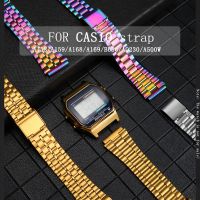 ✘ High quality Steel Watchband for CASIO A158/A159W-N1/A168/A169/B650/AQ230/700 Classic Small Square Silver Block 18mm Metal Strap