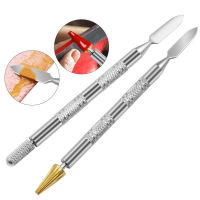 ใหม่สองด้านหนังขอบน้ำมันติดกาวย้อมปากกา Applicator Speedy Paint Roller Home Leather Craft Tools