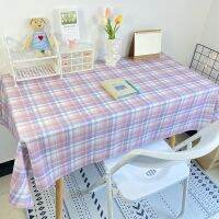 【small stationery】   ผ้าปูโต๊ะลายสก๊อต Ins TableDesk Mat Dust-Proof โต๊ะรับประทานอาหาร Furniture ProtectorMat TapeteTable Mat