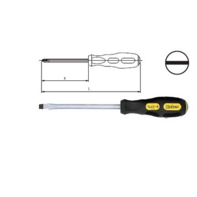 KOKEN&nbsp;166S ไขควง&nbsp;ปากแบน&nbsp;ด้ามทลุ&nbsp;6"x8mm. | MODERNTOOLS OFFICIAL