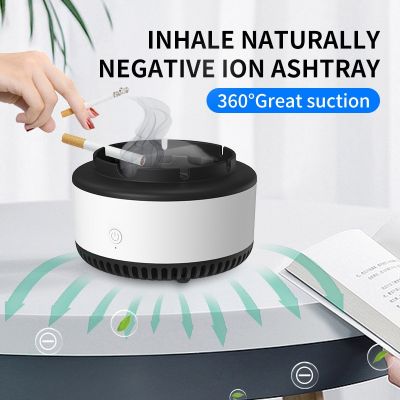 hot！【DT】▬  Ashtray With Purifier Desalinate Filter Secondhand Smoke Detachable Car Anti-fly Ash Ashtrays Room Office