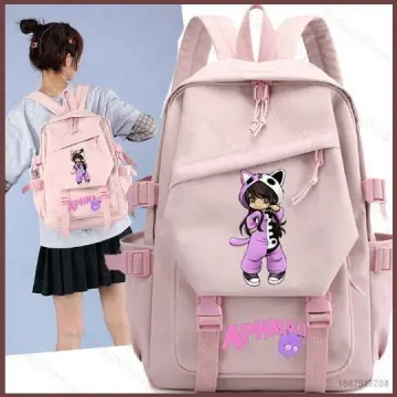 Girl's Aphmau Backpack Kids Aphmau All Over Print Large School Bag