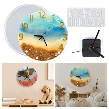 1pc Diy Crystal Epoxy Resin Silicone Mold For Making Clock