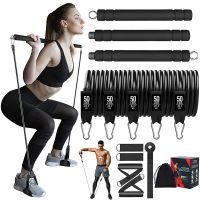 【DT】hot！ 250LBS Resistance Bands Set with Workout Bar Exercise Band Stick Gym Pilates