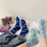 4 Pairs/pack Women 39;s Socks Cotton Breathable Fluorescent Letters Girls Short Tube Socks Cute Korean Street Socks 2021 New Trendy