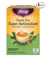 Yogi Tea &amp; Super Antioxidant? Caffeine Free, 16 Tea Bags, ปราศจาก คาเฟอีน