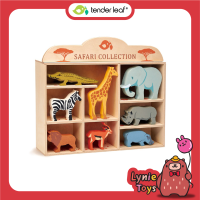 Tender Leaf Toys ของเล่นไม้ ของเล่นเสริมพัฒนาการ ชุดสวนสัตว์ Safari Collection