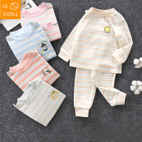 Childrens Long Johns Top &amp; Bottom Set Boys And Girls Pajamas Homewear Clothes for Babies Baby Autumn