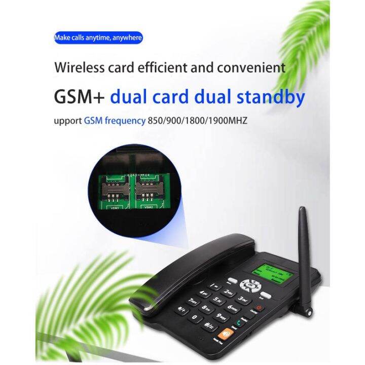 GSM fixed landline wireless home phone company phone can insert SIM