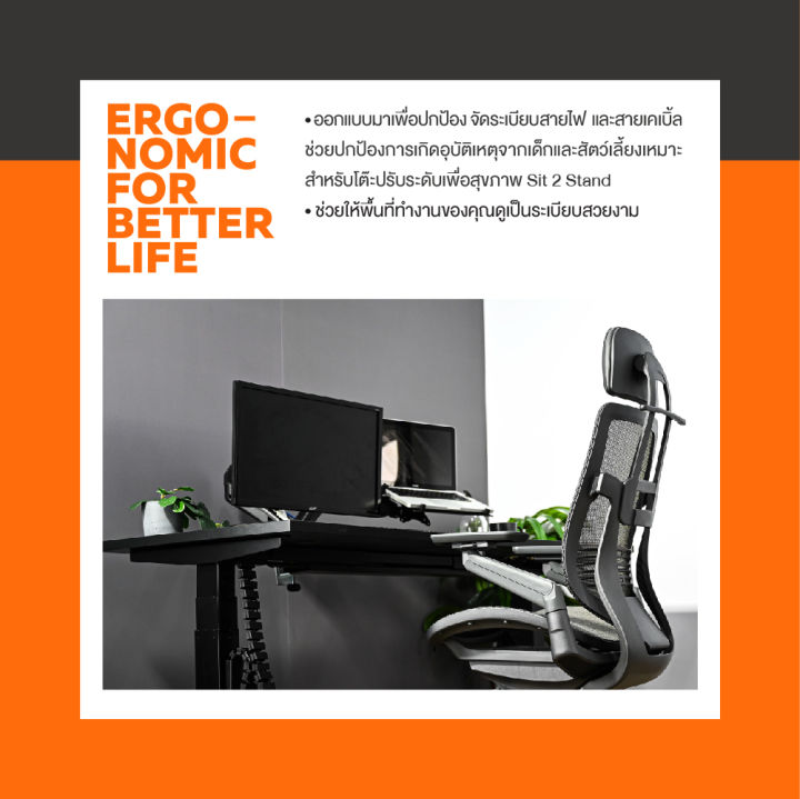 ergotrend-ฝาครอบใต้-top-cable-cover-for-sit2stand