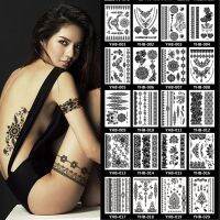 stockings tattoo legs black henna lace bracelet tattoo sticker jewelry mehndi stickers for hand finger leg thigh body art decal