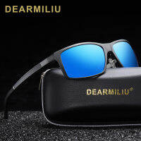 DEARMILIU nd Square Sunglasses Men Polarized Driving AluminiumMagnesium Coating Mirror Glasses UV400 Eyewear Gafas De So 8021