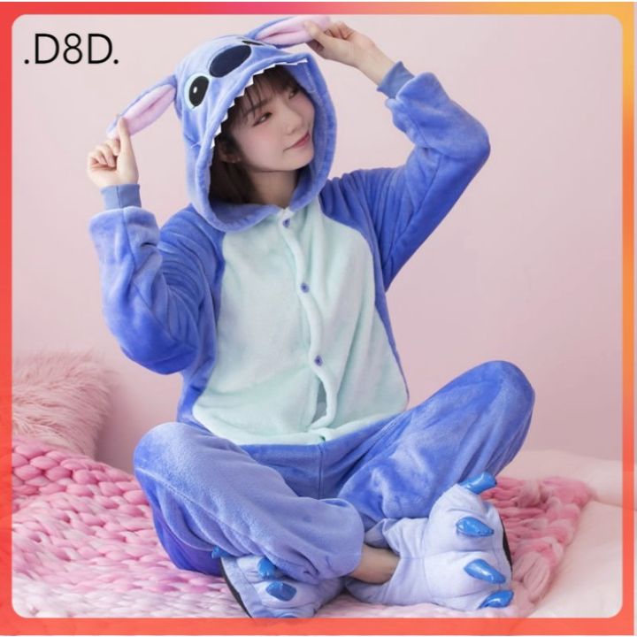 สินค้าใหม่-d8พร้อมส่งมาสคอตคอสตูม-ชุดโฮม-blue-stith-คอสตูมสัตว์-รองเท้า-ถุงมือ-ชุดนอนกันหนาว