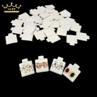 Ear Studs Holder White Puff Pad Earring Cards Jewelry Display Holder Tray Insert Organizer