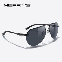 MERRYS DESIGN Classic Pilot Polarized Sunglasses For Men Women  Aluminum Alloy Rimless Frame UV400 Protection S8281N Cycling Sunglasses