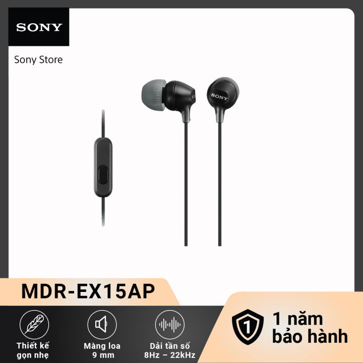 Tai nghe Sony MDR-EX15AP In-ear trọng lượng nhẹ
