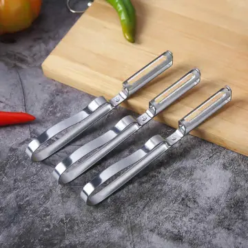 1pc Multifunctional dual use stainless steel face peeler vegetable