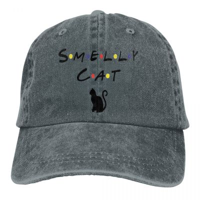 Washed Mens Baseball Cap Smelly Cat Trucker Snapback Caps Dad Hat Friends Chandler Muriel Bing TV Show Golf Hats