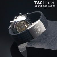 สายนาฬิกาซิลิโคน TAG Heuer ปรับให้เข้ากับ F1 Monaco Race Series สร้อยข้อมือยางสไตล์สปอร์ตสำหรับผู้ชาย 20