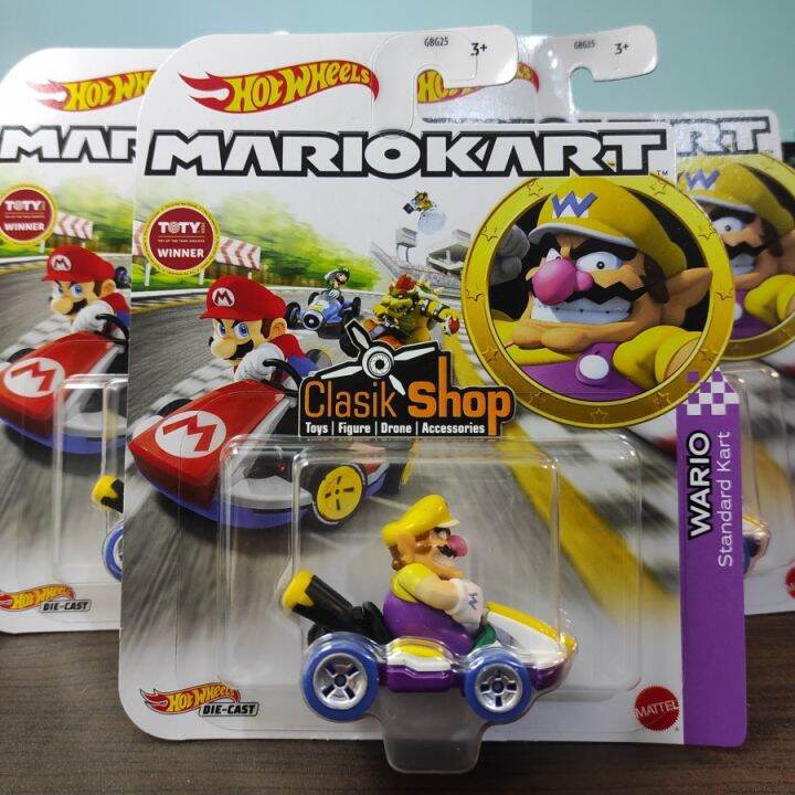 Hot Wheels Mario Kart Wario Mariokart Standard Card Lazada Indonesia