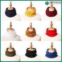 HBTRED อุปกรณ์กลางแจ้ง Unisex แฟชั่นสตรี ฤดูหนาวที่อบอุ่น ปลอกคอ ผ้าคลุมไหล่หนา วงรีแรป ถักคอผ้าพันคอ