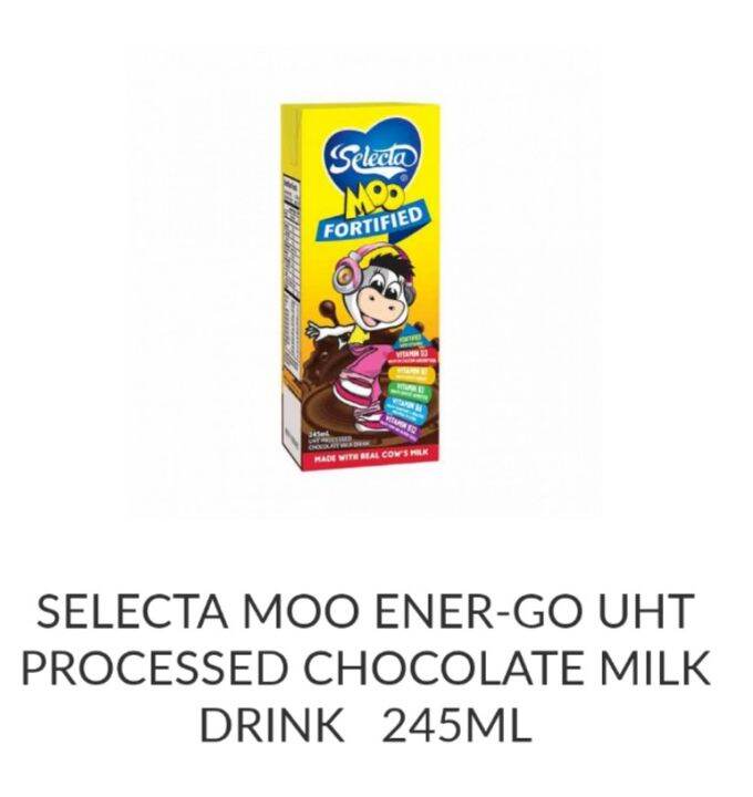 Selecta Moo EnerGo Uht Processed Chocolate Milk Drink 245ml Lazada PH