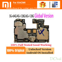 100% ปลดล็อคสำหรับ Xiaomi Redmi Note เมนบอร์ดรุ่น9 4G แรม4GB 6GB ของแท้