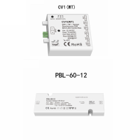 PBL-60-12 DC12V-24V และ CV1(WT) 6CH กล่องตัวควบคุมไฟ LED แอปพลิเคชั่น WiFi และเซ็นเซอร์ RF แบบซิงโครนัสสำหรับ SMD5050 2835 3528ไฟแถบเดี่ยวสีแอลอีดี