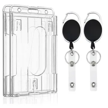 Double Side Hook & Loop Patch Neck Name ID Card Holder - China ID