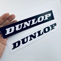 สติ๊กเกอร์ Dunlop สติกเกอร์ติดรถ แต่งรถ รถแข่ง MotoGP สติกเกอร์ PVC [2ชิ้น] สีขาว ดำ ติดรถ สวิงอาร์ม รถมอเตอร์ไซค์ รถยนต์ รถซิ่ง Yamaha Honda Suzuki Kawasaki