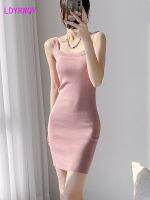 【LZ】☜∈₪  Vestido de malha feminino parte inferior da roupa interior curto magro hip wrap sexy primavera verão