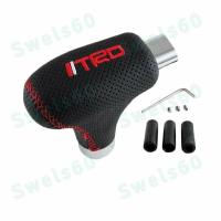 Universal รถเกียร์ Shift Knob ปุ่มปลดล็อคด้านข้างสำหรับ Toyota TRD X1