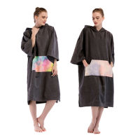 Surfing cloak, changing clothes, quick-drying suit, hooded, microfiber beach towel, swimming towel, diving suit, beach cloak