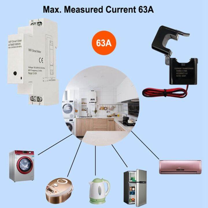 tuya-smart-life-wifi-wifi-energy-meter-with-current-transformer-sensor-clamp-power-consumption-monitor-110v-240v