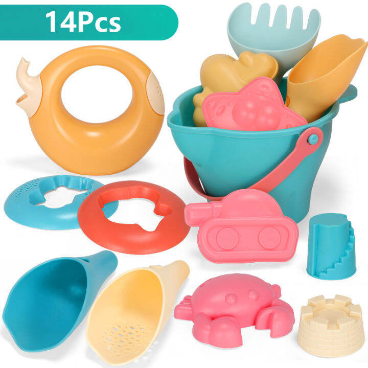 beach-toys-for-sand-17pcs-kit-baby-summer-bucket-digging-sand-shovel-sandpit-sandglass-sandbox-tool-molds-play-snow-outdoor-toys