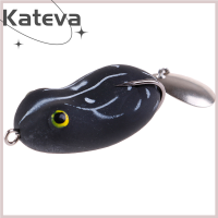 [Kateva] COD 1PC Soft กบตกปลาล่อคู่ตะขอน้ำ Ray กบเทียมนุ่มเหยื่อ