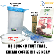 Enema rectal detoxification kit for beginner 45 days 1 capsule, 45 filter